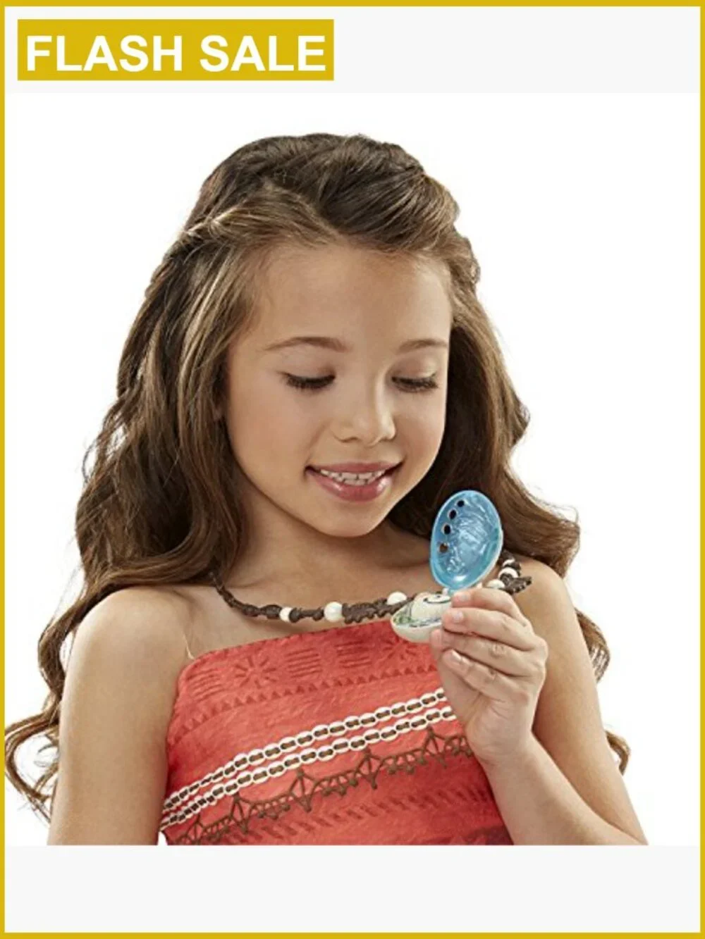 Moana Heart Shell Light Up Necklace by Te Fiti Kids Toy Jewelry
